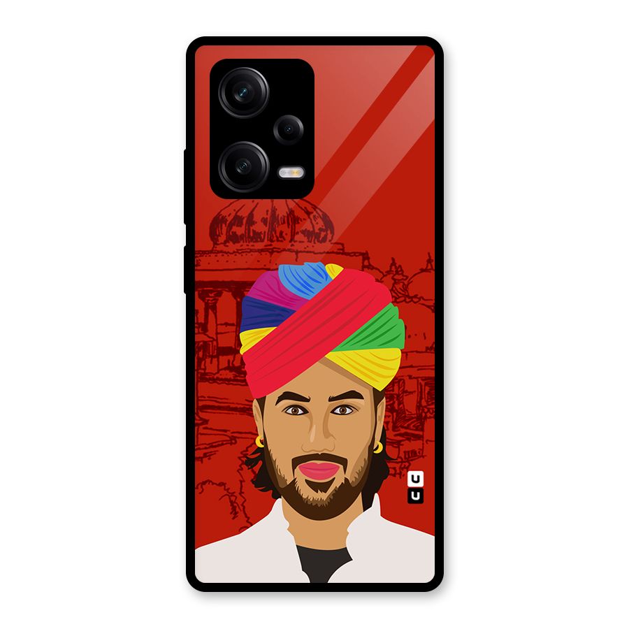 The Rajasthani Chokro Glass Back Case for Redmi Note 12 Pro