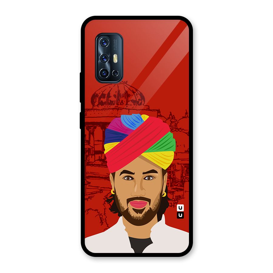 The Rajasthani Chokro Glass Back Case for Vivo V17