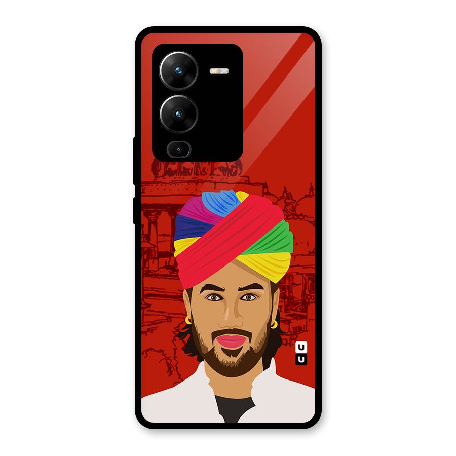 The Rajasthani Chokro Glass Back Case for Vivo V25 Pro