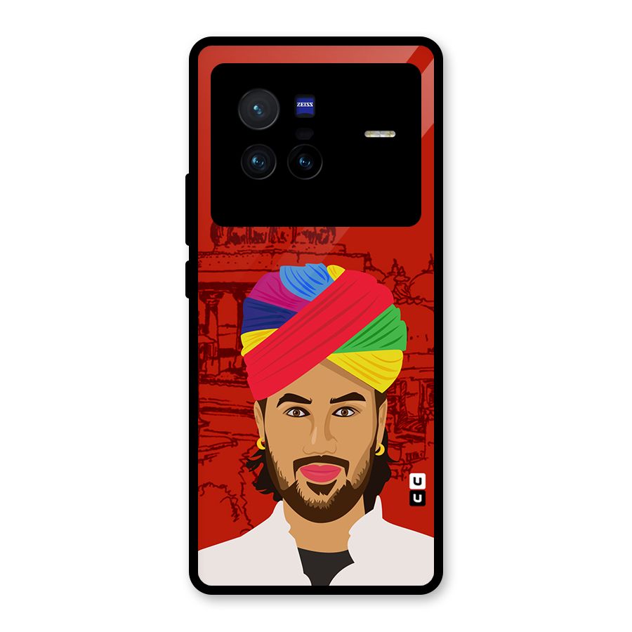 The Rajasthani Chokro Glass Back Case for Vivo X80