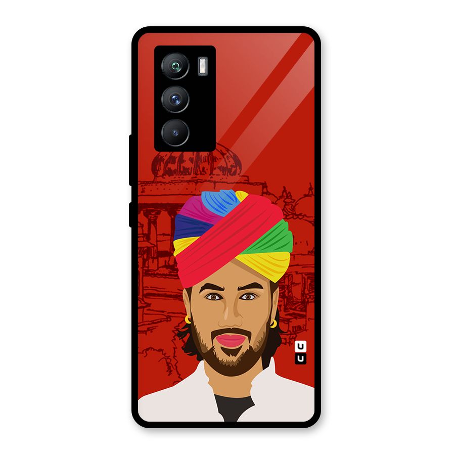 The Rajasthani Chokro Glass Back Case for Vivo iQOO 9 SE