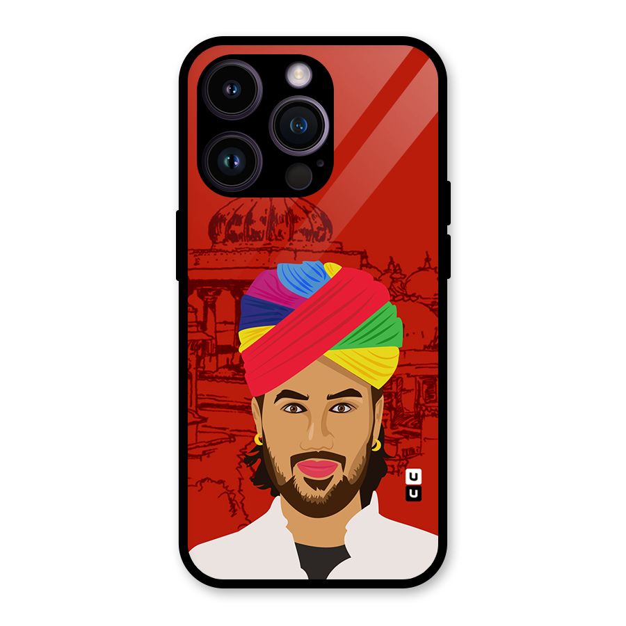 The Rajasthani Chokro Glass Back Case for iPhone 14 Pro