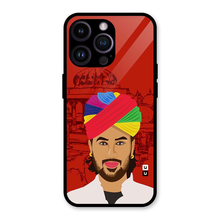The Rajasthani Chokro Glass Back Case for iPhone 14 Pro Max