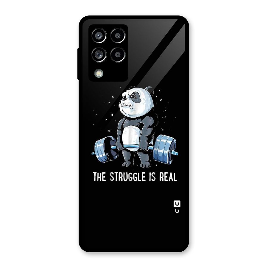 The Struggle is Real Glass Back Case for Galaxy M53 5G