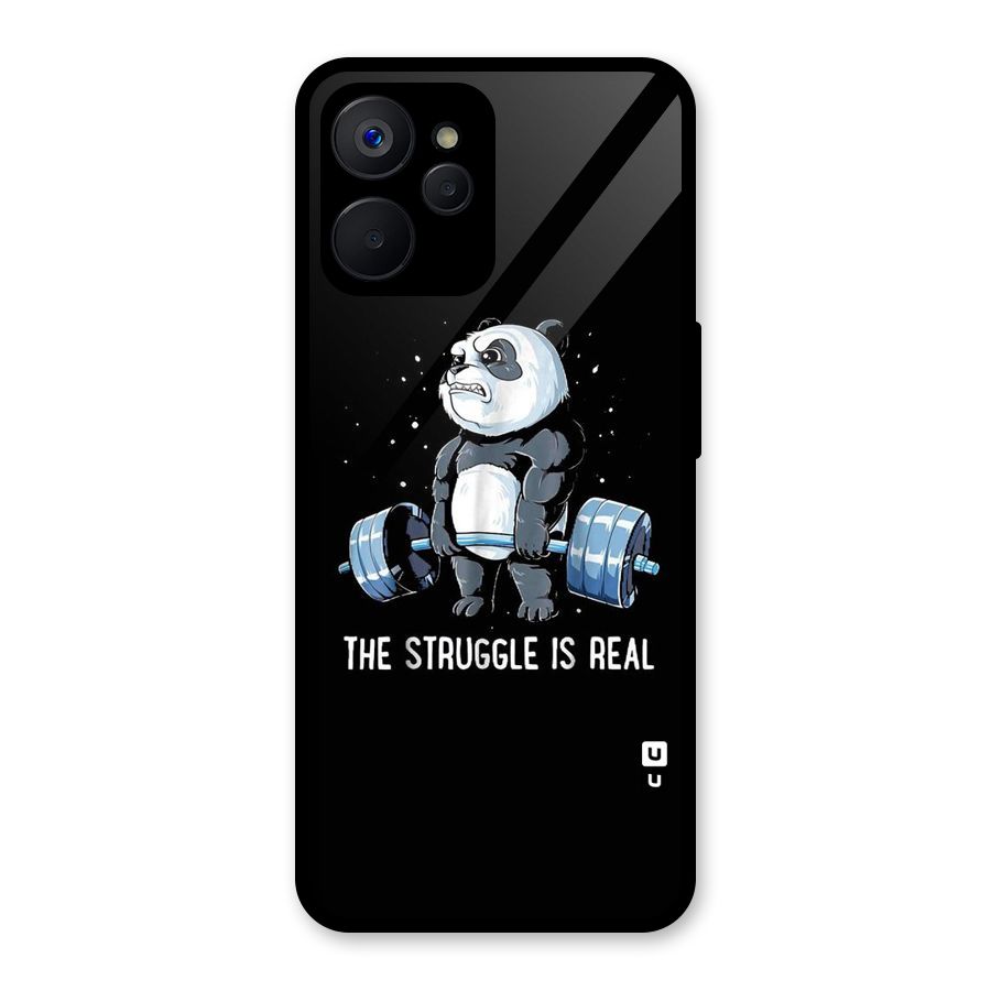 The Struggle is Real Glass Back Case for Realme 9i 5G