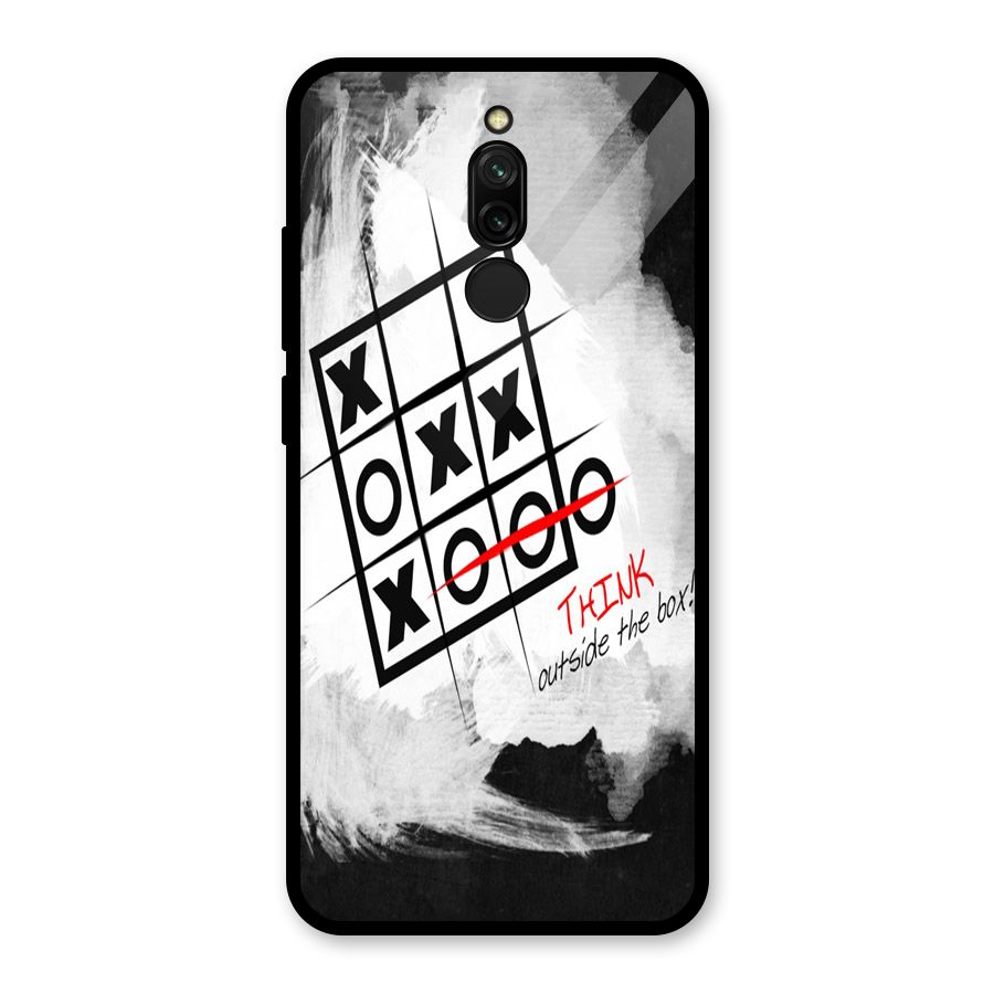 Think Box Glass Back Case for Redmi 8