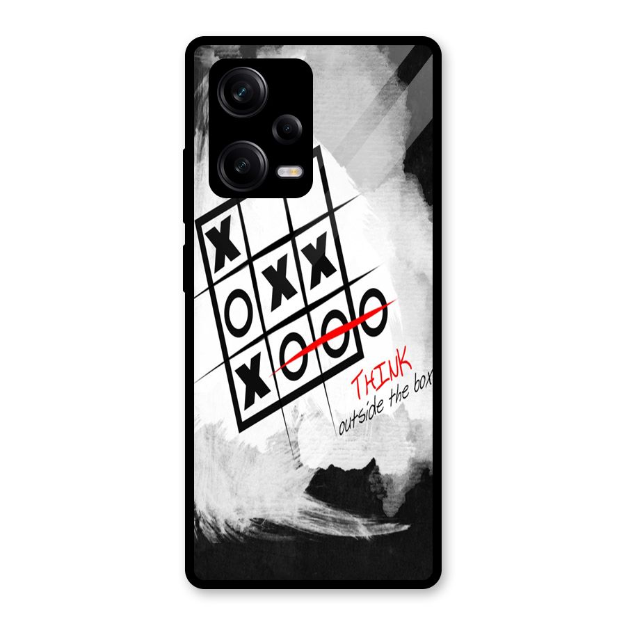 Think Box Glass Back Case for Redmi Note 12 Pro