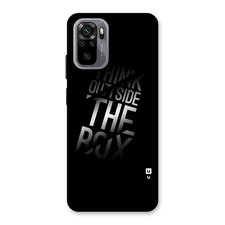 Think Outside The Box Back Case for Redmi Note 10