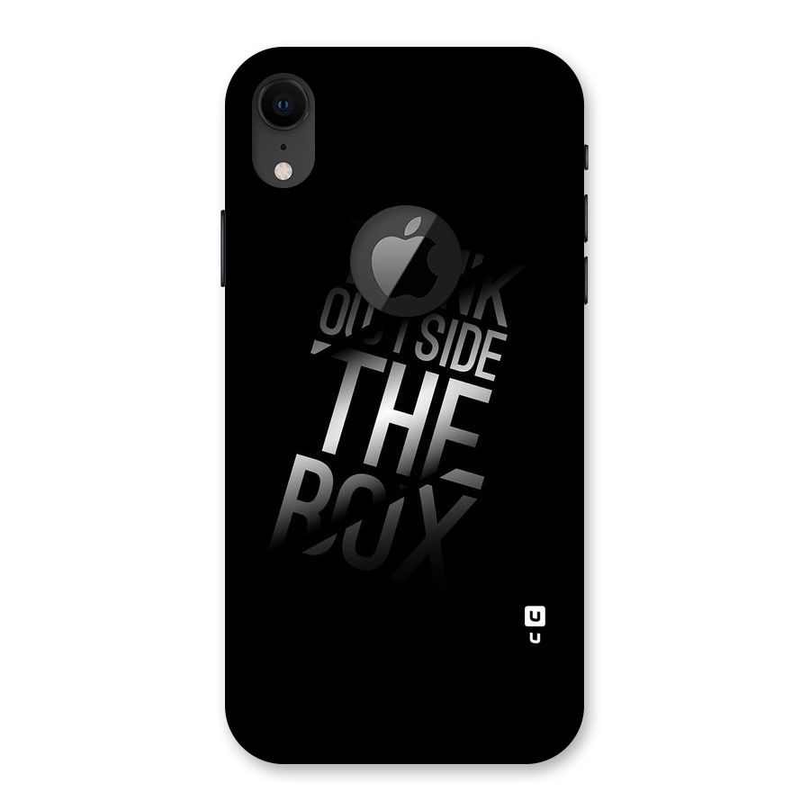 Think Outside The Box Back Case for iPhone XR Logo Cut