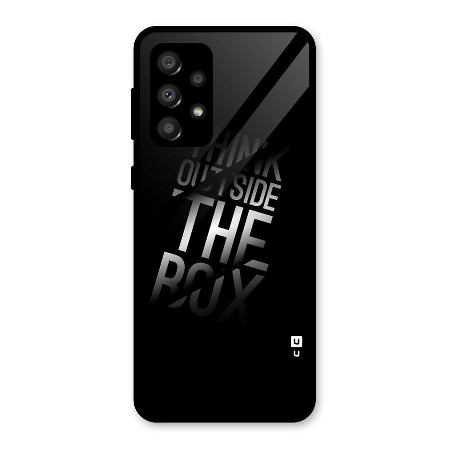 Think Outside The Box Glass Back Case for Galaxy A32