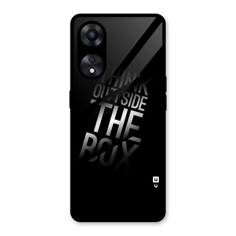 Think Outside The Box Glass Back Case for Oppo A78