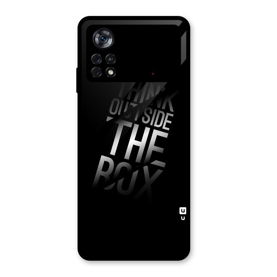 Think Outside The Box Glass Back Case for Poco X4 Pro 5G