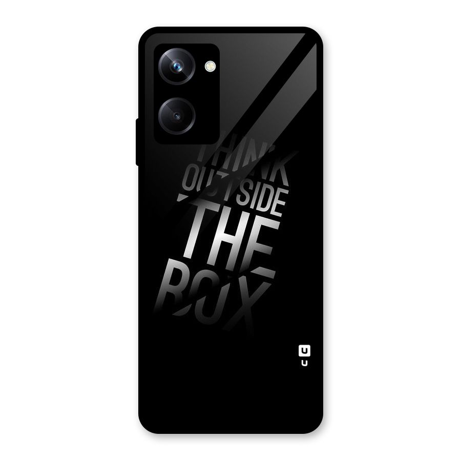 Think Outside The Box Glass Back Case for Realme 10 Pro