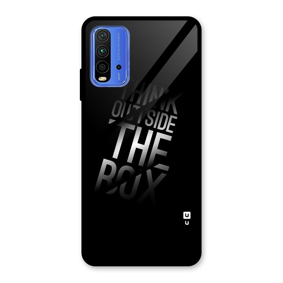 Think Outside The Box Glass Back Case for Redmi 9 Power