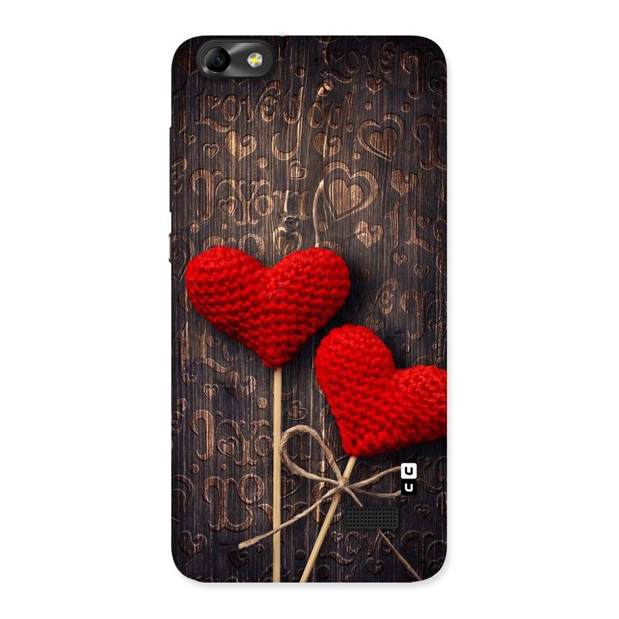 Thread Art Wooden Print Back Case for Honor 4C