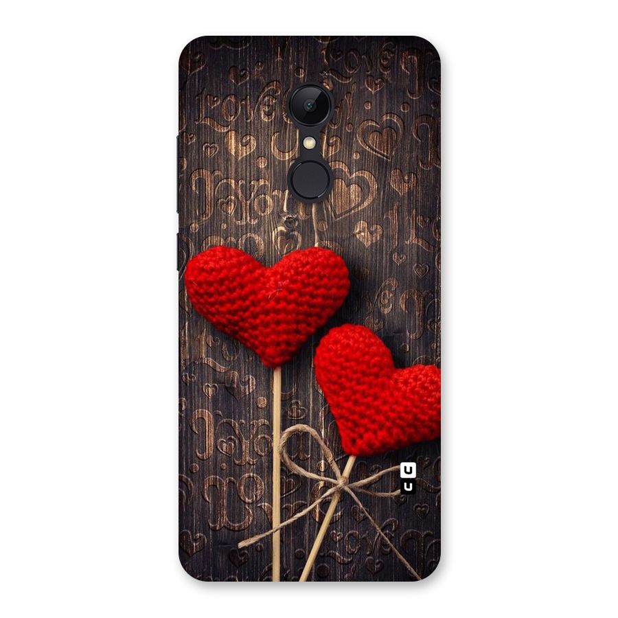 Thread Art Wooden Print Back Case for Redmi 5