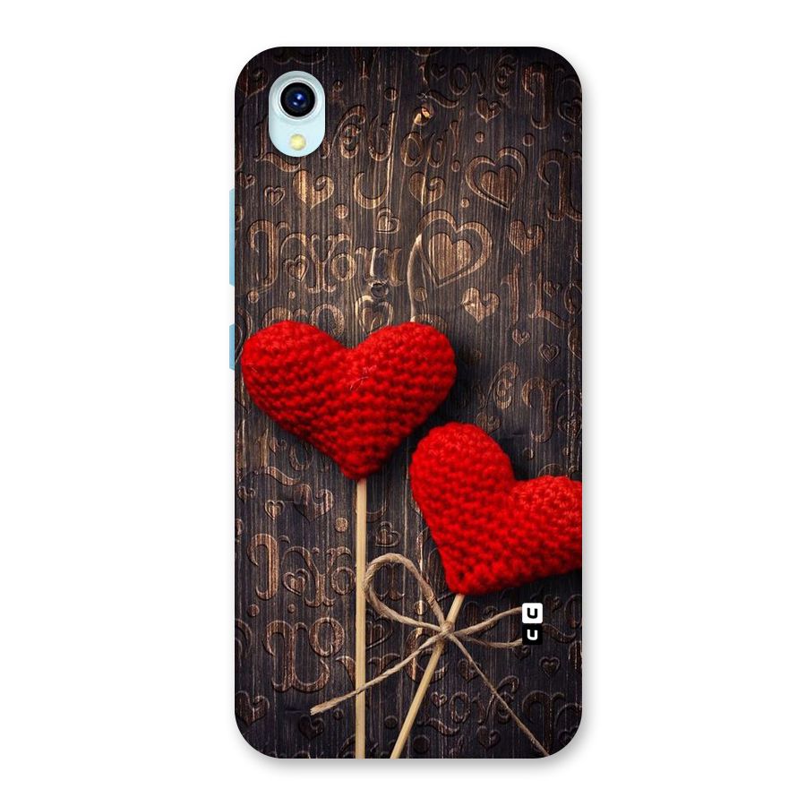Thread Art Wooden Print Back Case for Vivo Y1s