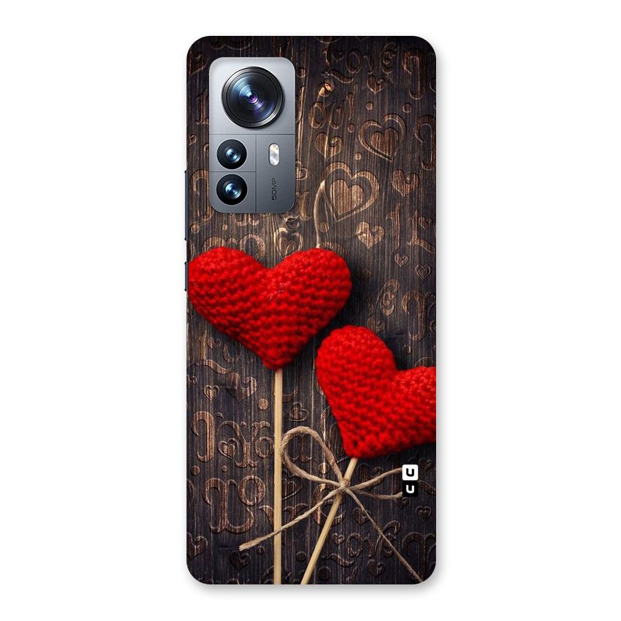 Thread Art Wooden Print Back Case for Xiaomi 12 Pro
