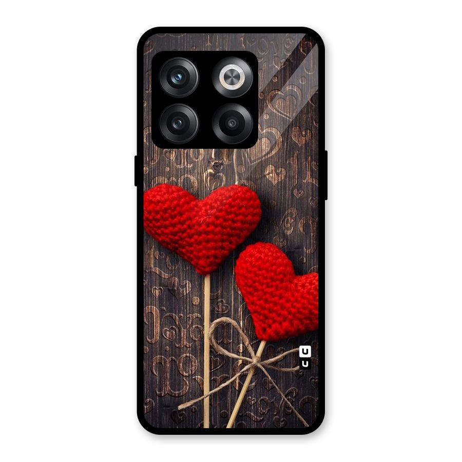 Thread Art Wooden Print Glass Back Case for OnePlus 10T