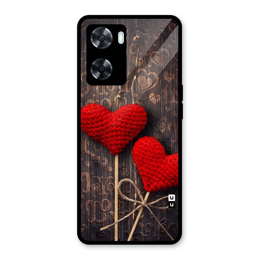 Thread Art Wooden Print Glass Back Case for Oppo A77