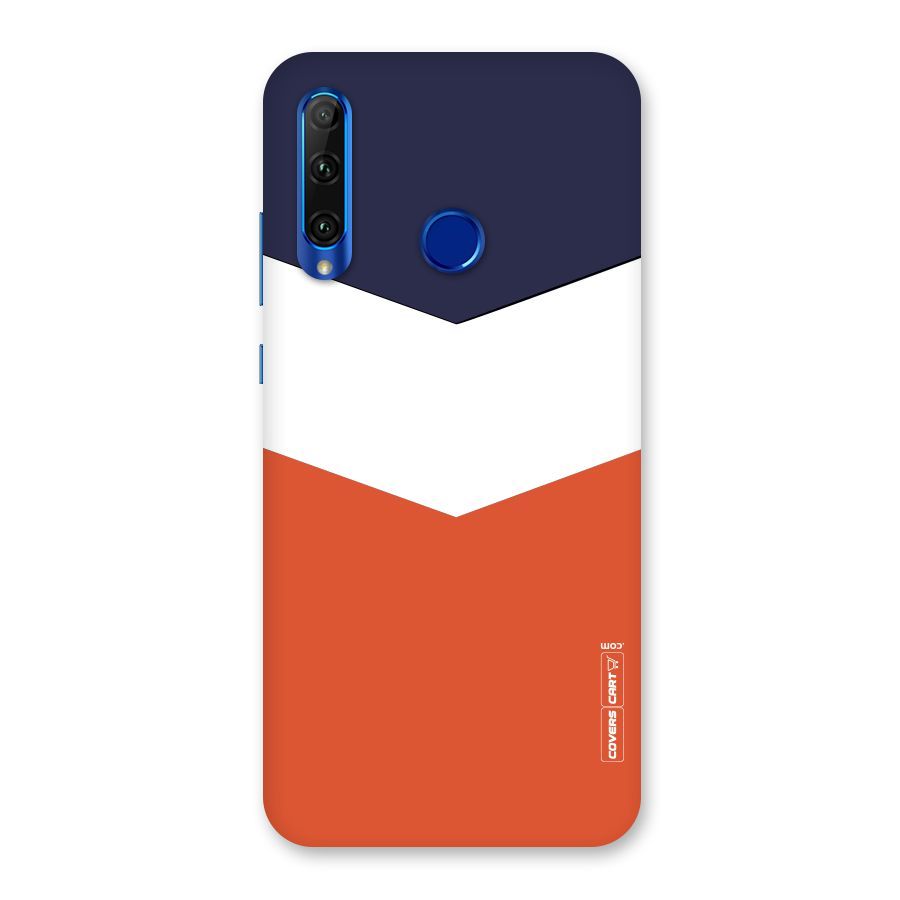 Three Colour Pattern Back Case for Honor 20i