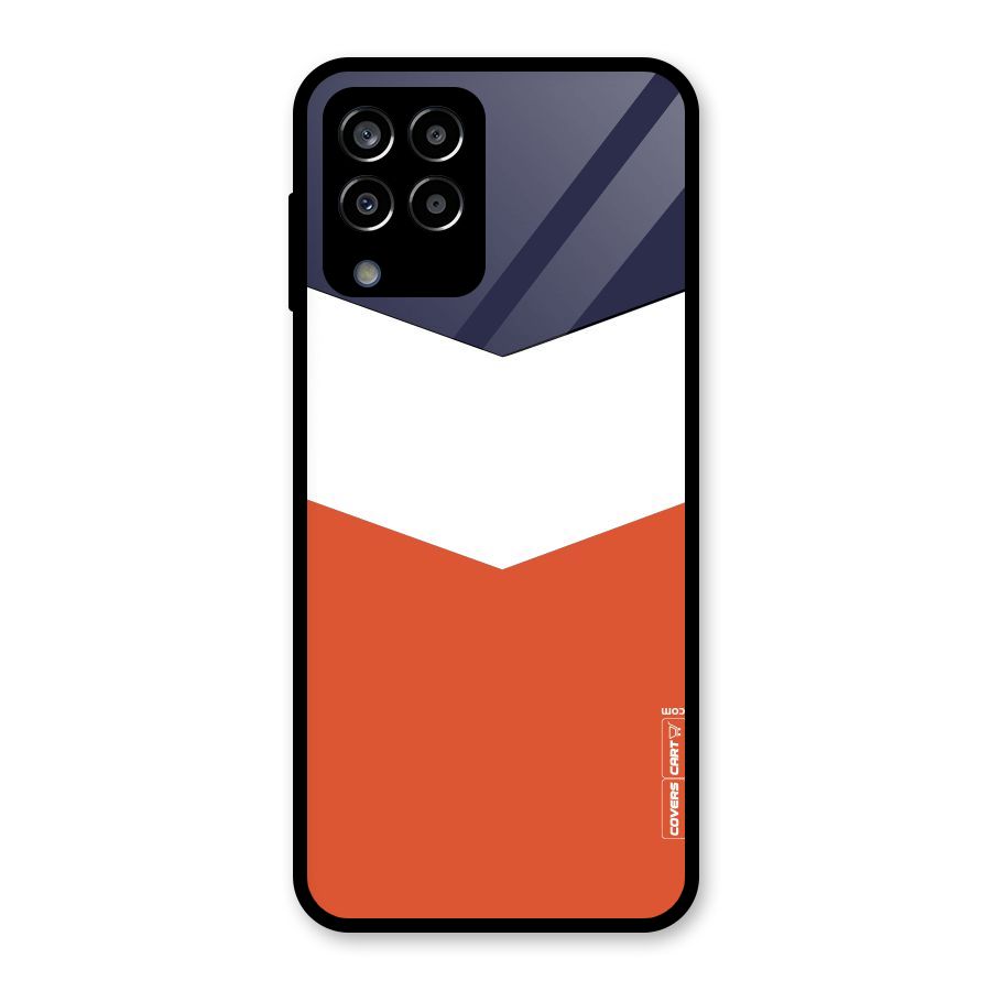 Three Colour Pattern Glass Back Case for Galaxy M33