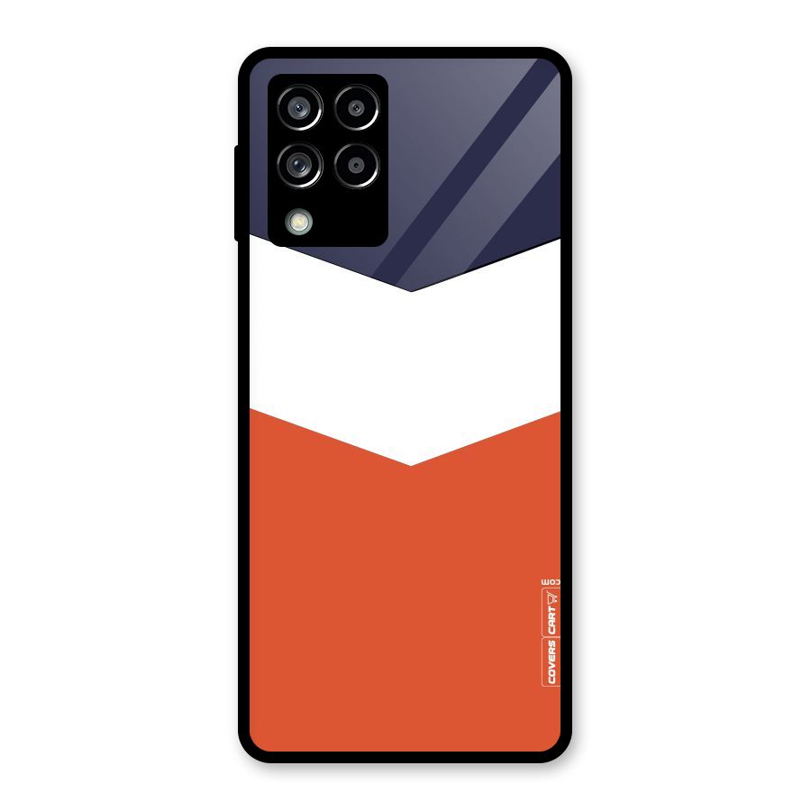 Three Colour Pattern Glass Back Case for Galaxy M53 5G