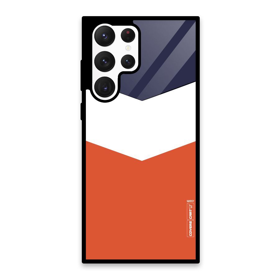 Three Colour Pattern Glass Back Case for Galaxy S22 Ultra 5G