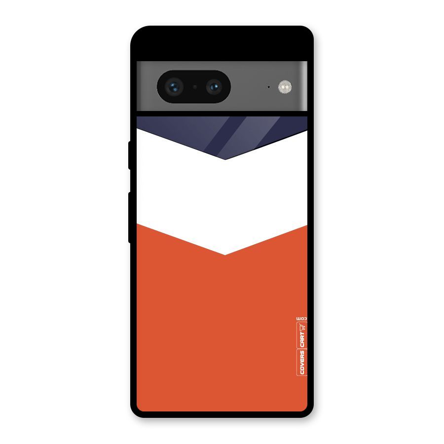 Three Colour Pattern Glass Back Case for Google Pixel 7