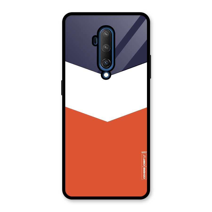 Three Colour Pattern Glass Back Case for OnePlus 7T Pro