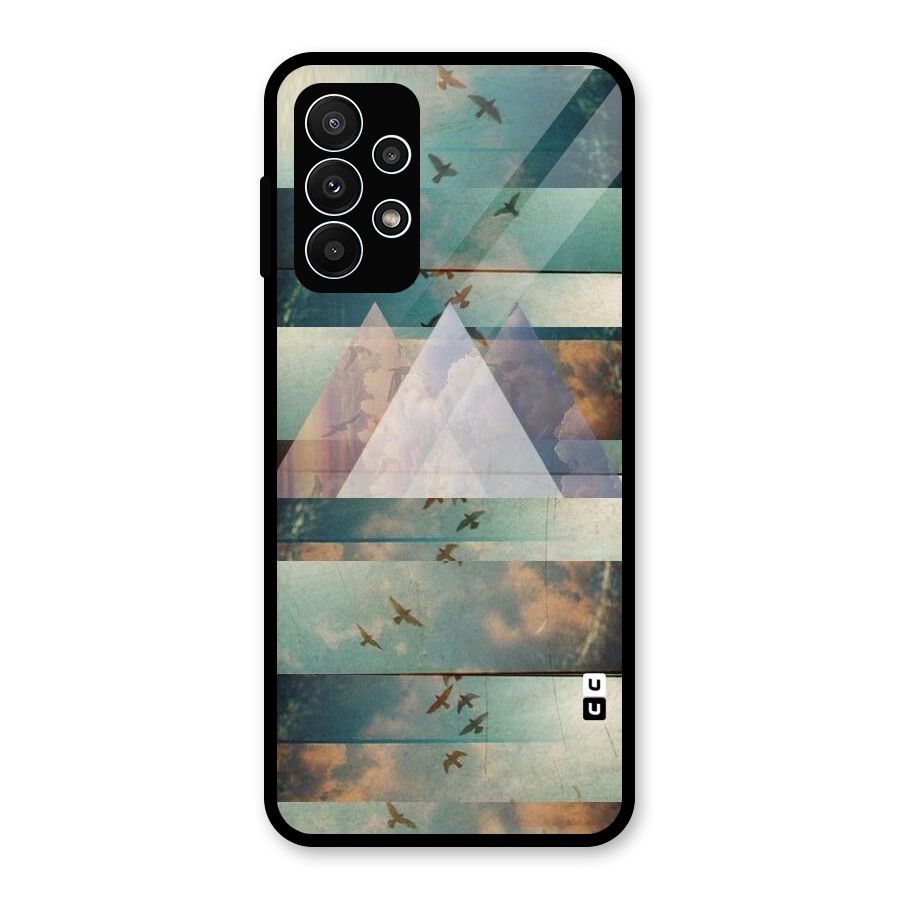 Three Triangles Glass Back Case for Galaxy A23