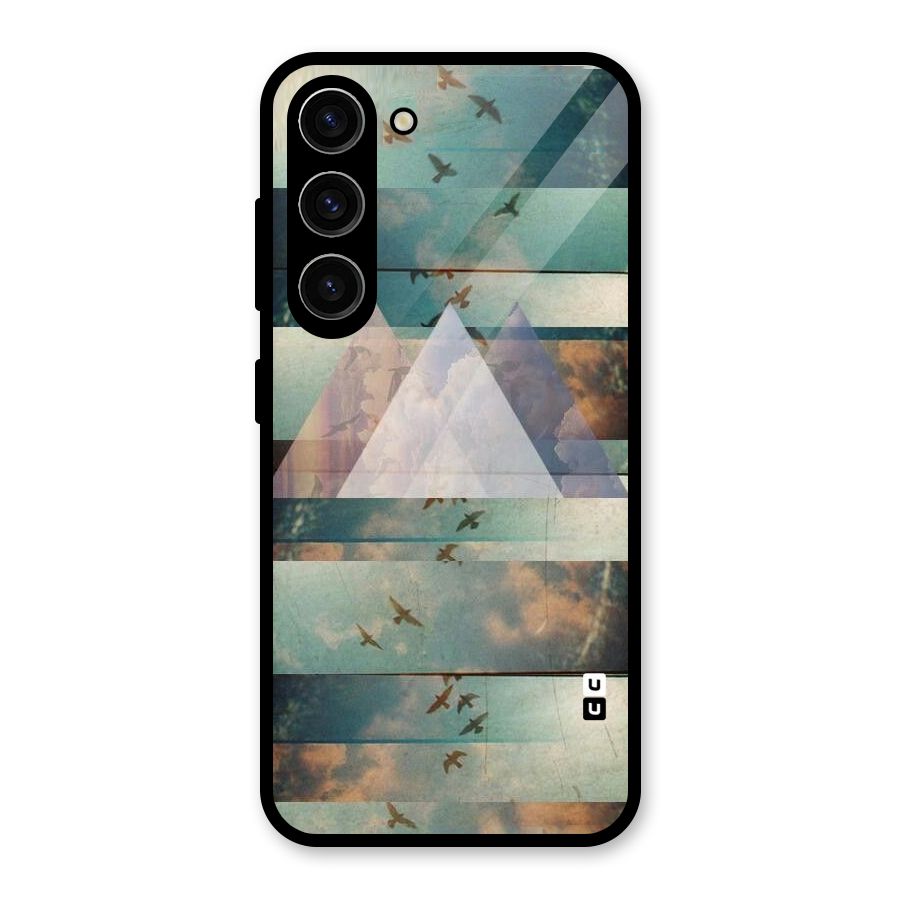 Three Triangles Glass Back Case for Galaxy S23