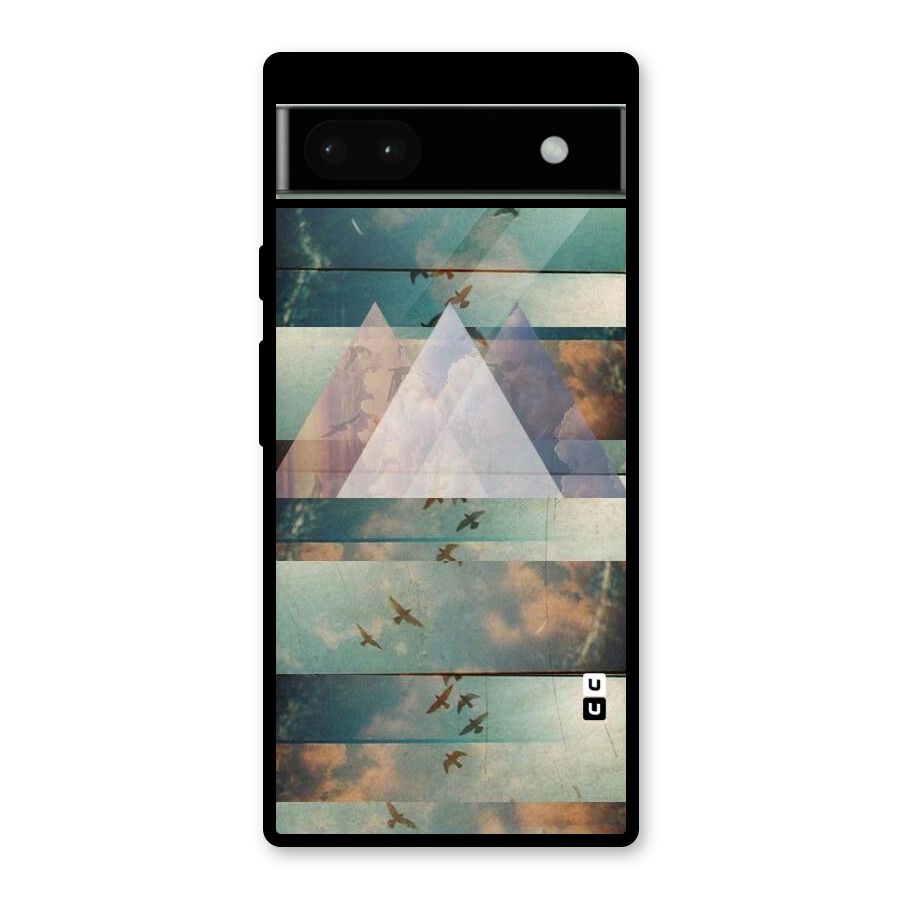 Three Triangles Glass Back Case for Google Pixel 6a