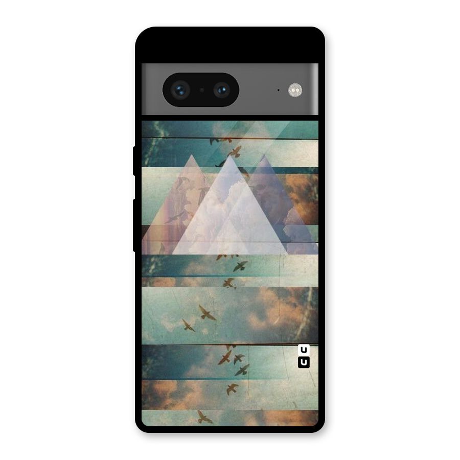 Three Triangles Glass Back Case for Google Pixel 7