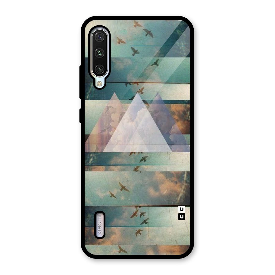 Three Triangles Glass Back Case for Mi A3