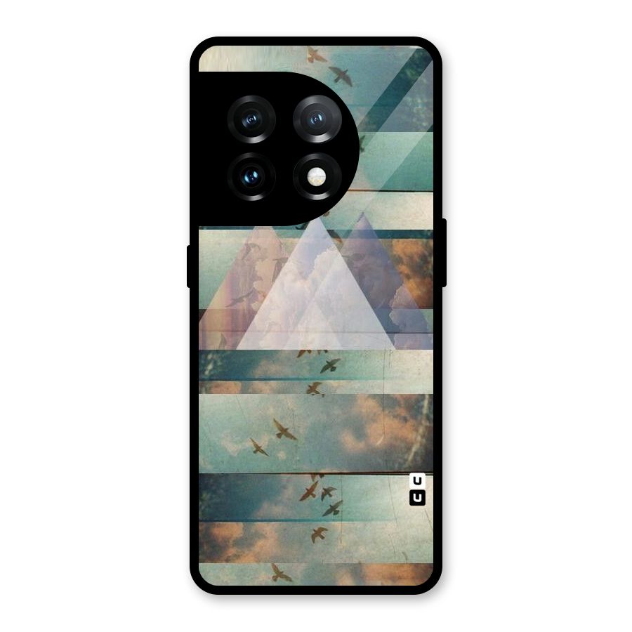 Three Triangles Glass Back Case for OnePlus 11