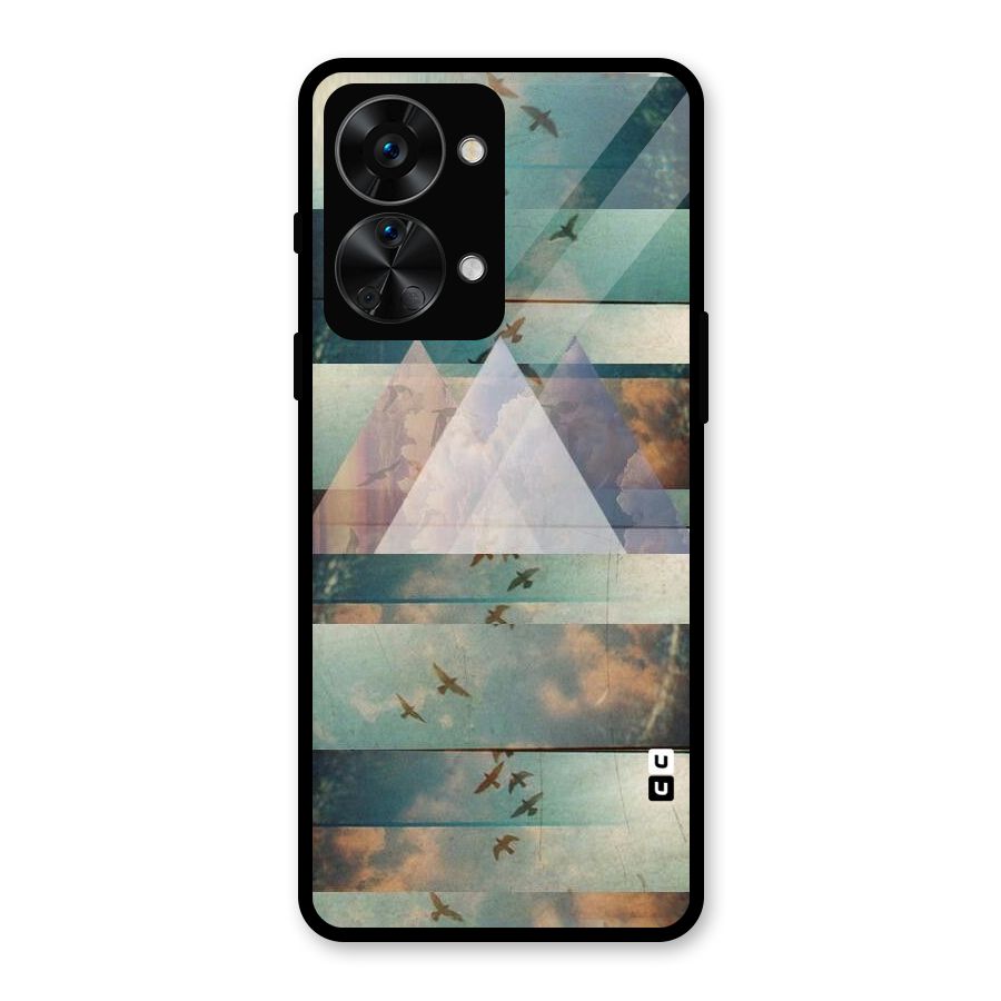 Three Triangles Glass Back Case for OnePlus Nord 2T