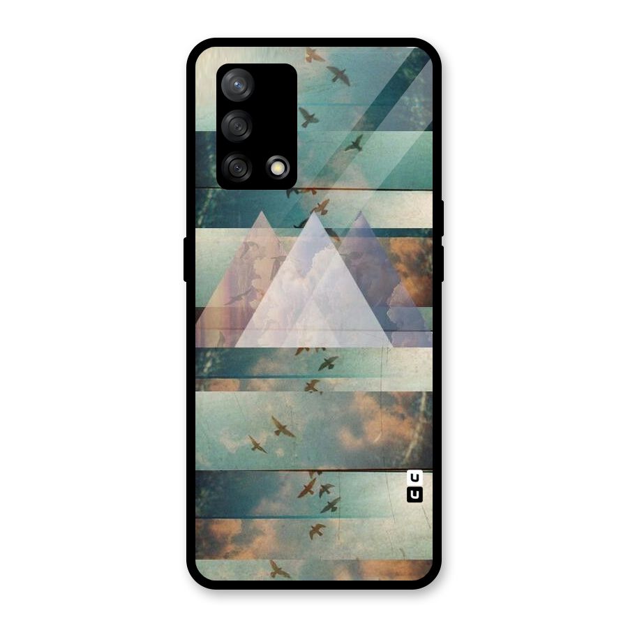 Three Triangles Glass Back Case for Oppo F19