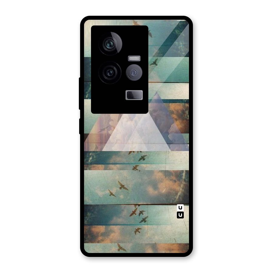 Three Triangles Glass Back Case for Vivo iQOO 11 5G