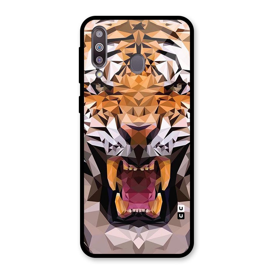 Tiger Abstract Art Glass Back Case for Galaxy M30
