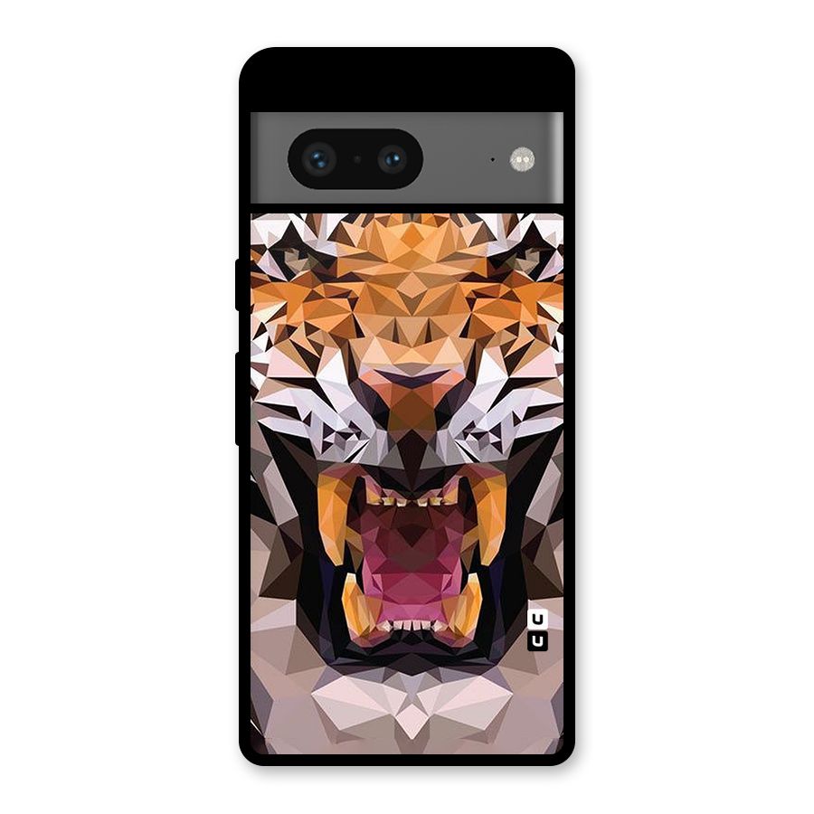 Tiger Abstract Art Glass Back Case for Google Pixel 7