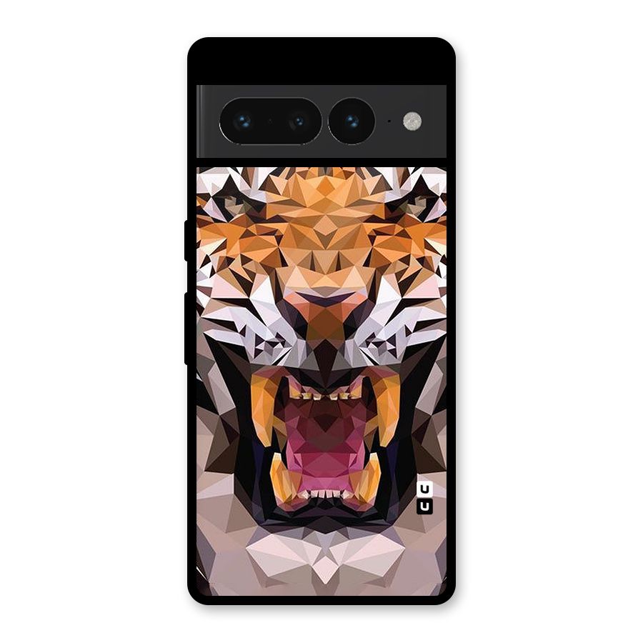 Tiger Abstract Art Glass Back Case for Google Pixel 7 Pro