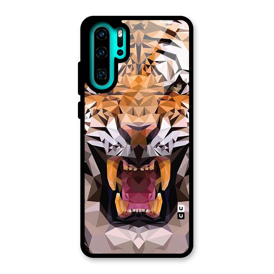 Tiger Abstract Art Glass Back Case for Huawei P30 Pro
