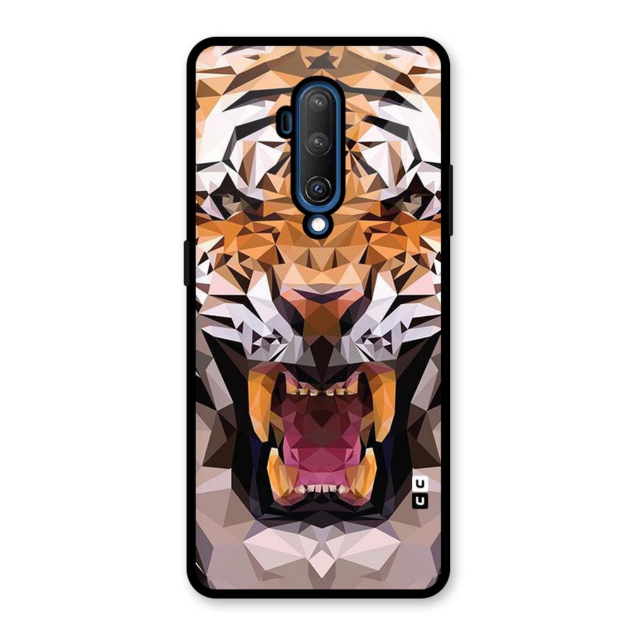 Tiger Abstract Art Glass Back Case for OnePlus 7T Pro