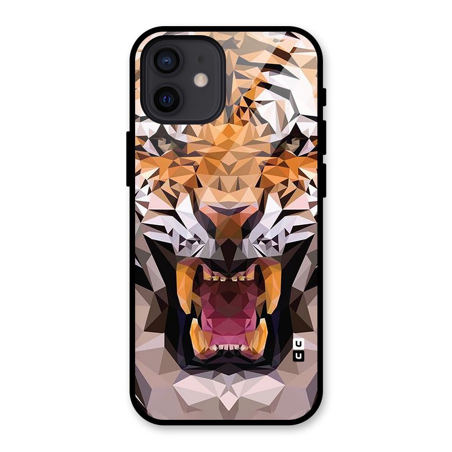 Tiger Abstract Art Glass Back Case for iPhone 12