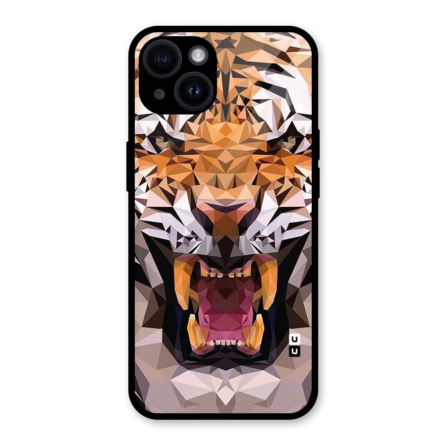 Tiger Abstract Art Glass Back Case for iPhone 14