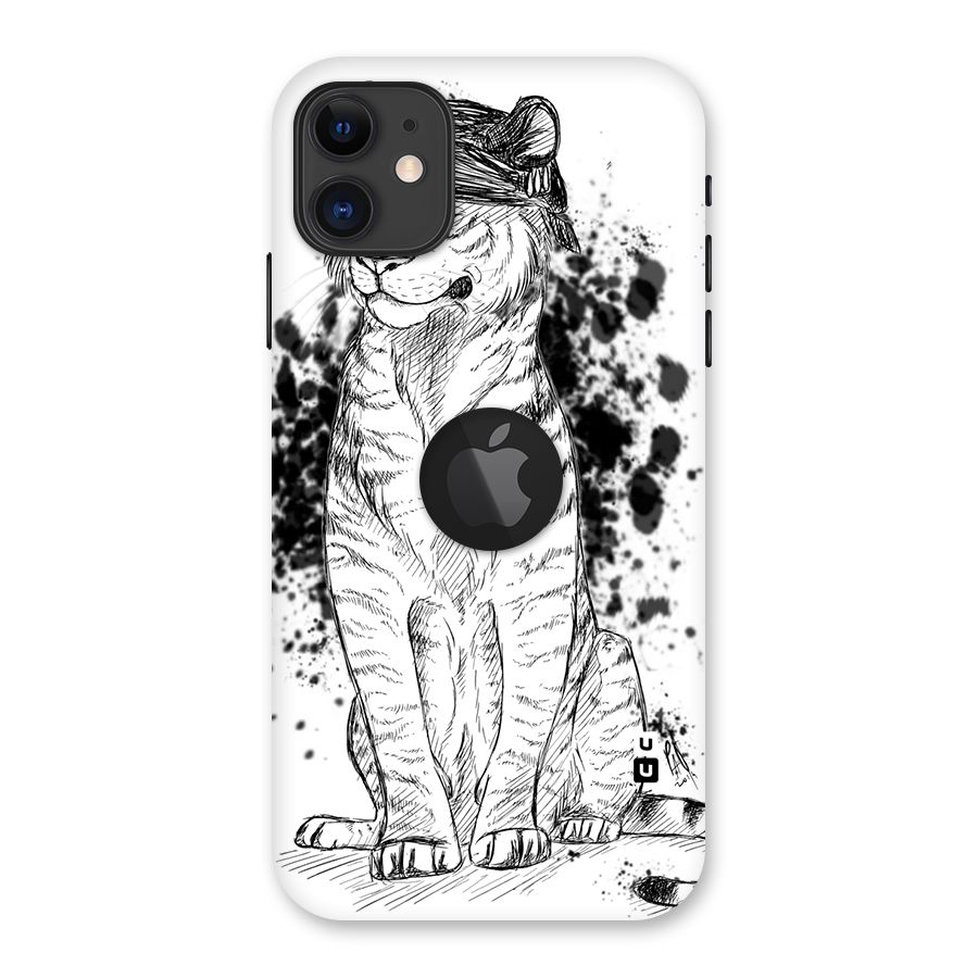 Tiger Wink Back Case for iPhone 11 Logo Cut
