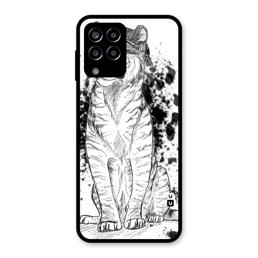 Tiger Wink Glass Back Case for Galaxy M33