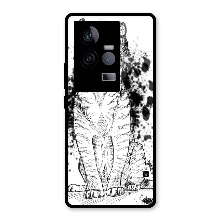 Tiger Wink Glass Back Case for Vivo iQOO 11 5G