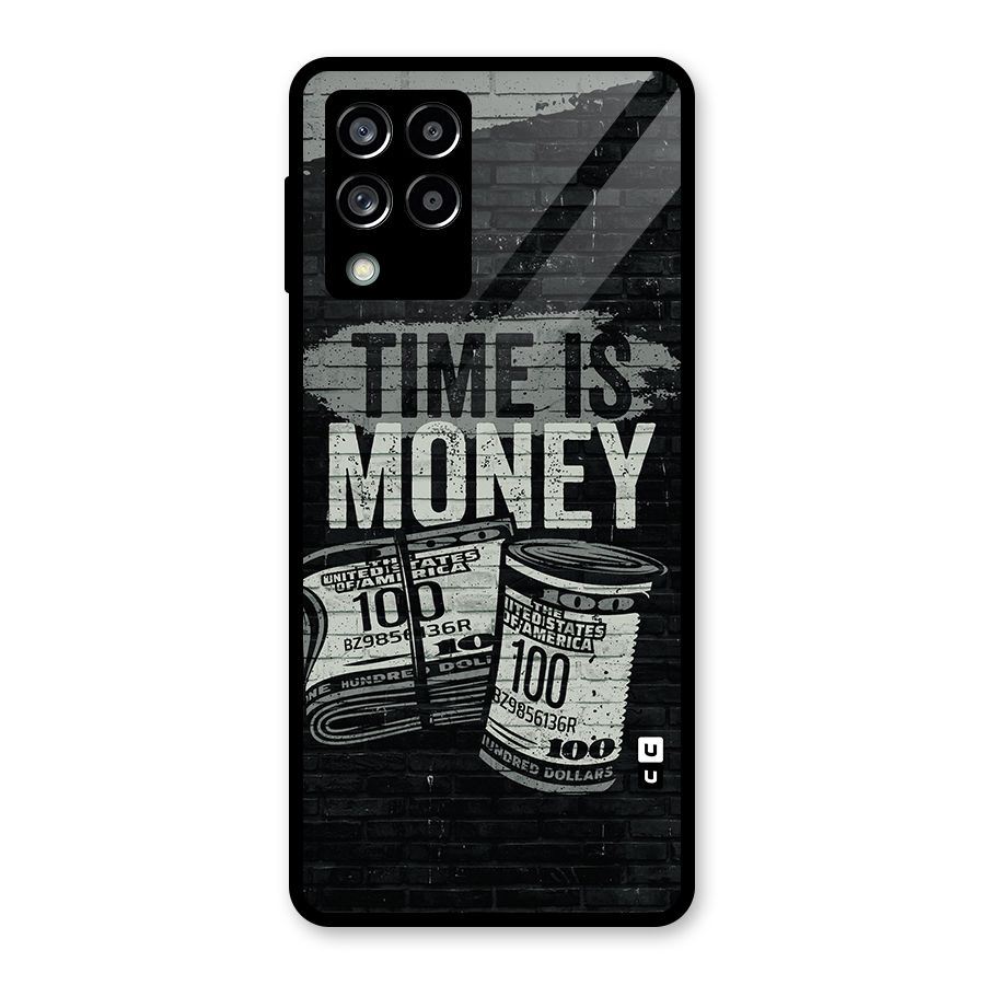 Time Is Money Glass Back Case for Galaxy M53 5G